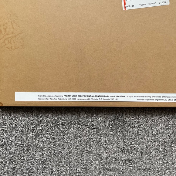 A.Y. Jackson Frozen Lake Early Spring - Picture 8 of 9